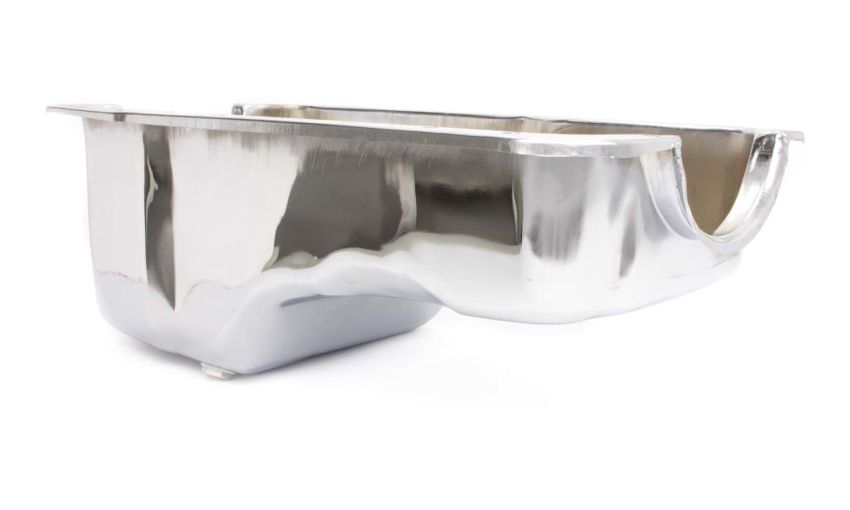 RACING POWER CO-PACKAGED RPCR9078 65-87 SBF Steel Stock Oil Pan Chrome