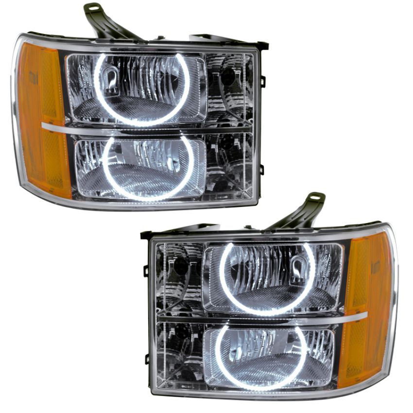 Oracle Lighting 8165-001 SMD Pre-Assembled Headlights, Round Ring Design, White