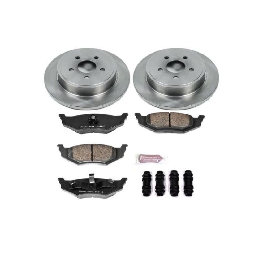 PowerStop KOE1709 OE Stock Replacement Low-Dust Ceramic Brake Pad and Rotor Kit