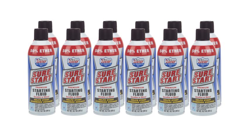 LUCAS OIL LUC11238-12 Sure Start Starting Flui d Case 12 x 10.7 Ounce