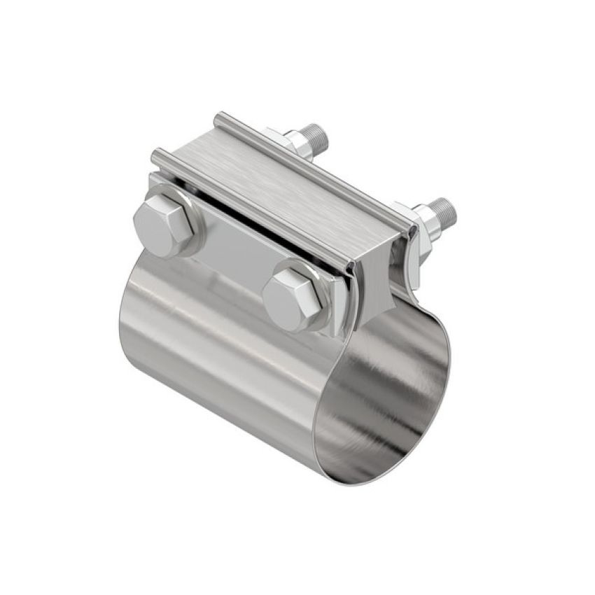 Walker Exhaust 33673 Universal Exhaust Clamp Butt Joint Aluminized, 2.75