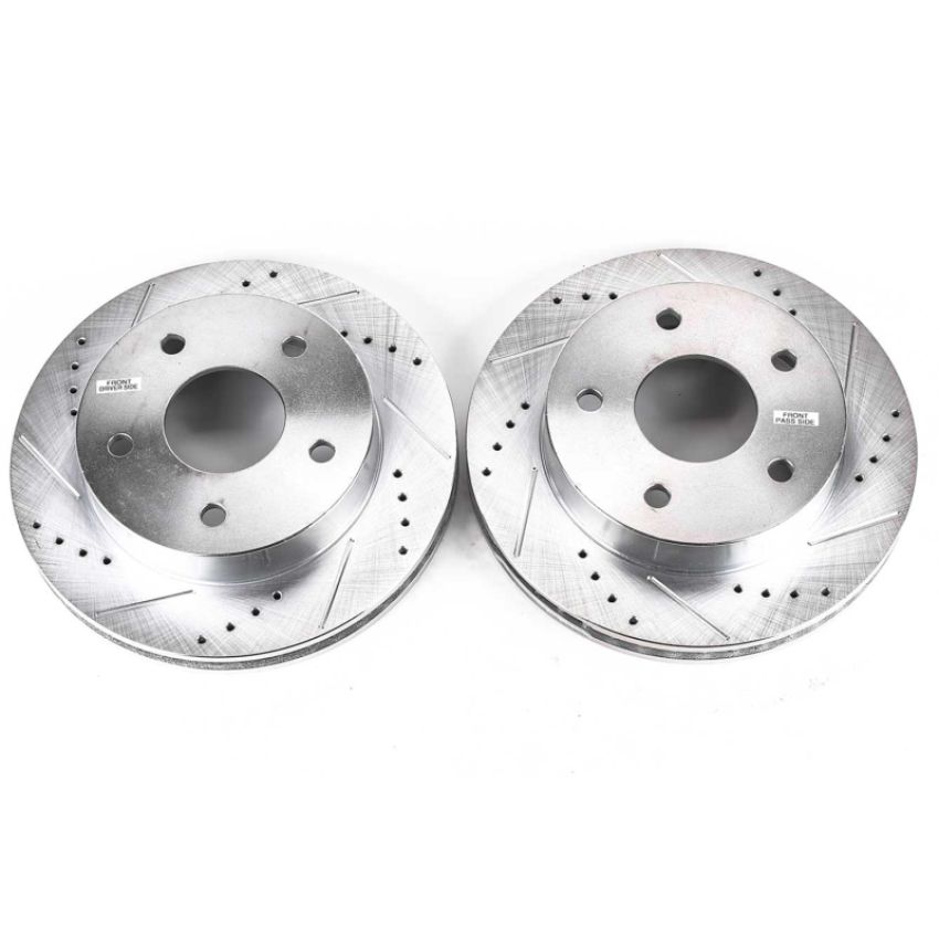 PowerStop AR8747XPR PowerStop Evolution Performance Drilled, Slotted & Plated Brake Rotor Pair