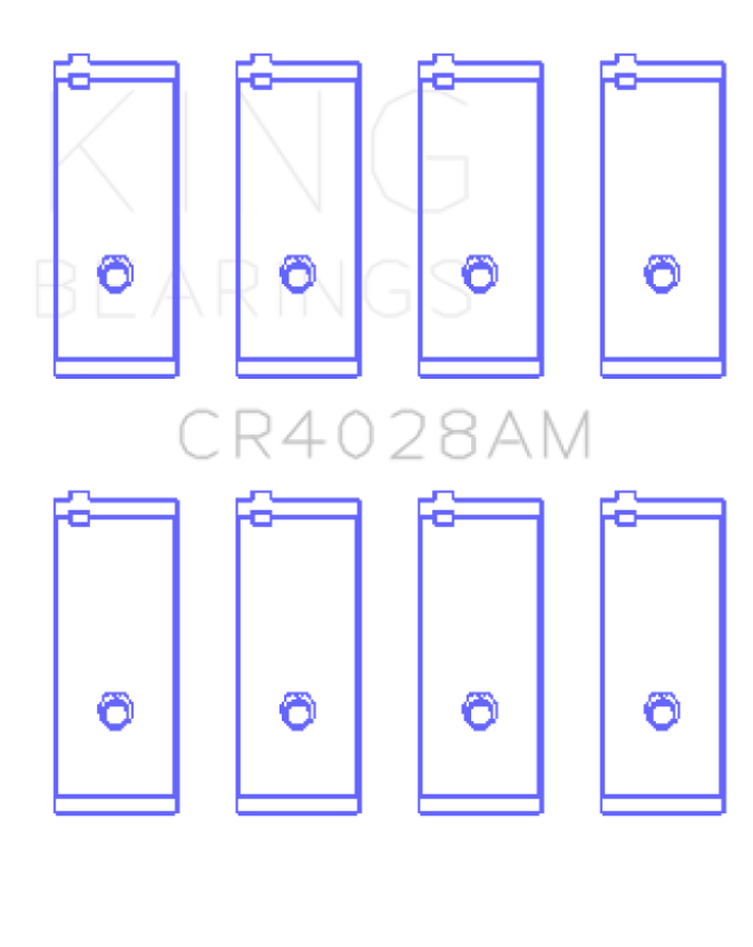 King Engine Bearings CR4028AM0.75 Toyota 3Y (Size +0.75mm) Connecting Rod Bearing Set