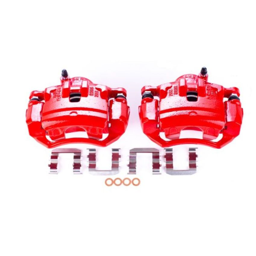 PowerStop S6404 Red Powder Coated Calipers