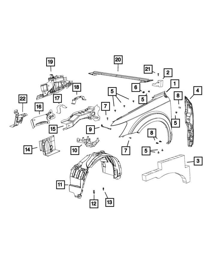 Mopar Bracket Fender Mount