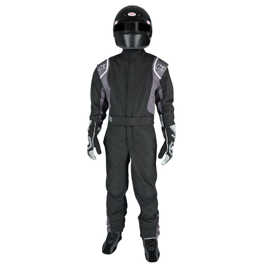 K1 RACEGEAR K1R20-PRY-NG-2XS Suit Precision II Black / Gray XX-Small Youth
