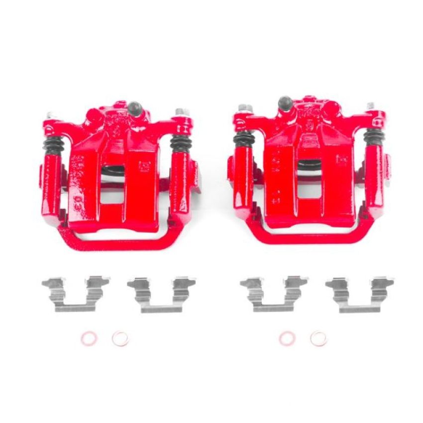 PowerStop S3436 Red Powder Coated Calipers