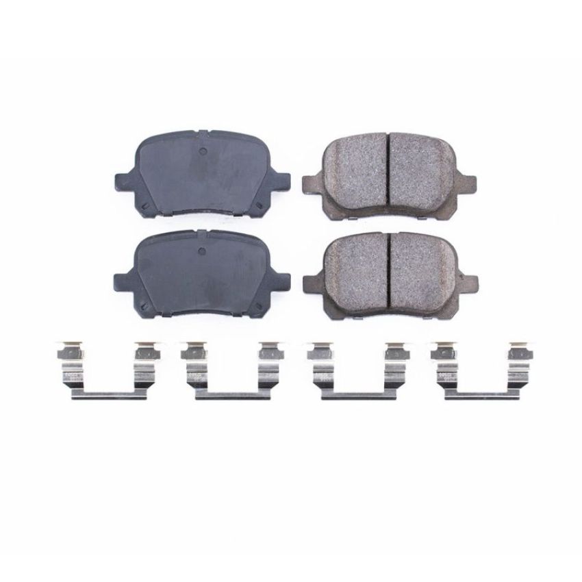 PowerStop 17-707 PowerStop - Z17 Low-Dust Ceramic Brake Pads with Hardware