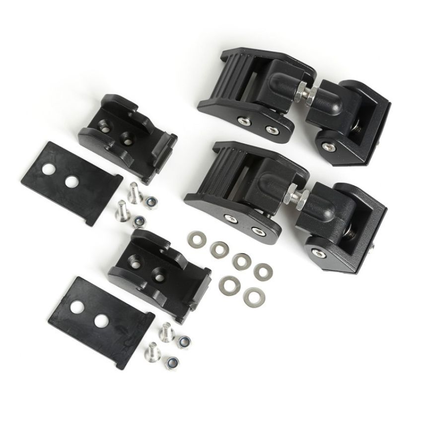 Hood Catches Textured Bl ack 07-18 Jeep Wrangler