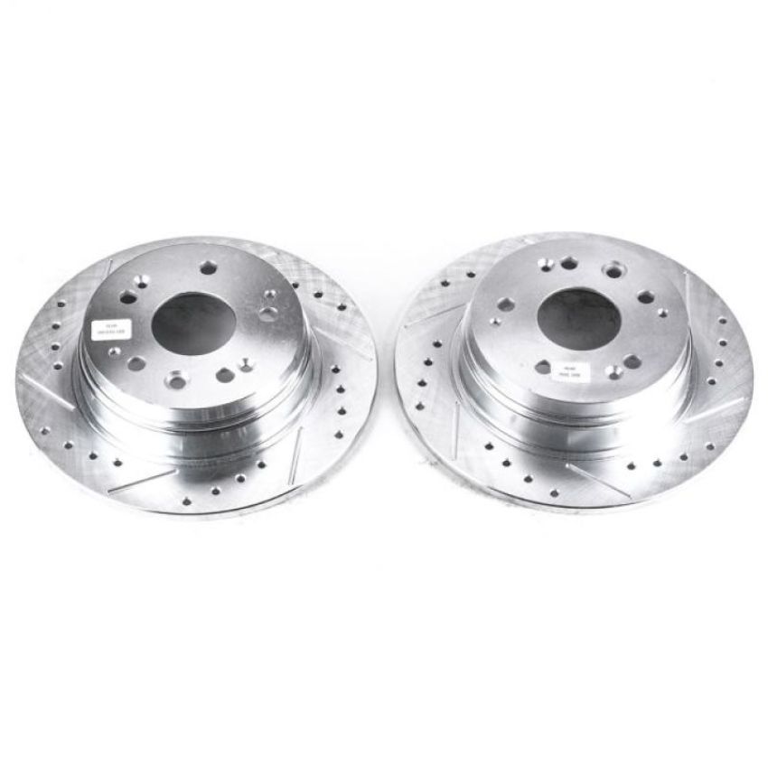 PowerStop JBR961XPR PowerStop Evolution Performance Drilled, Slotted & Plated Brake Rotor Pair