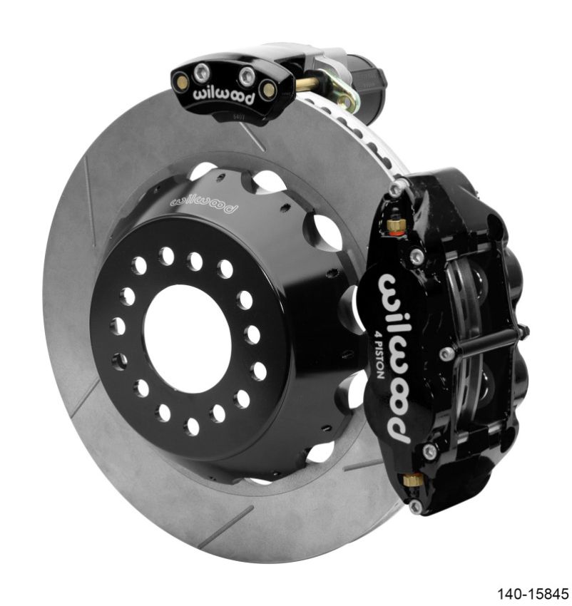 Wilwood 140-15845 Narrow Superlite 4R Rear P-Brk Kit 14.00in Rotor Big Ford New Style 2.50in Offset