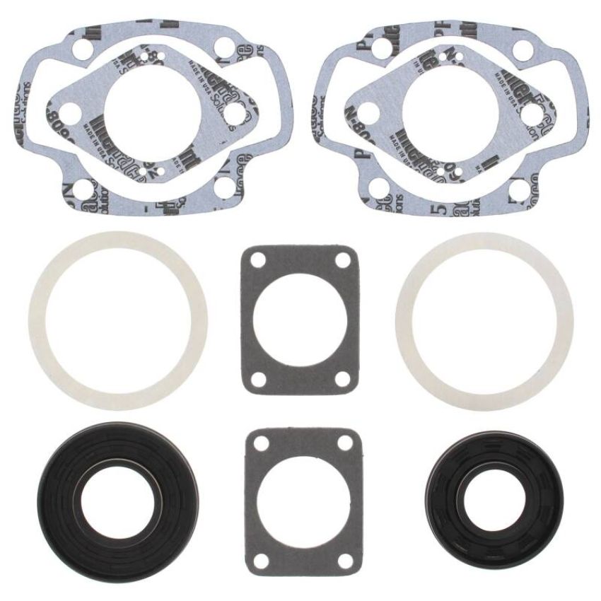 Vertex Pistons 711056 Vertex Gaskets 73-74 Arctic Cat Twin 400 (Kawasaki) FA/2 Complete Gasket Kit w/ Oil Seals