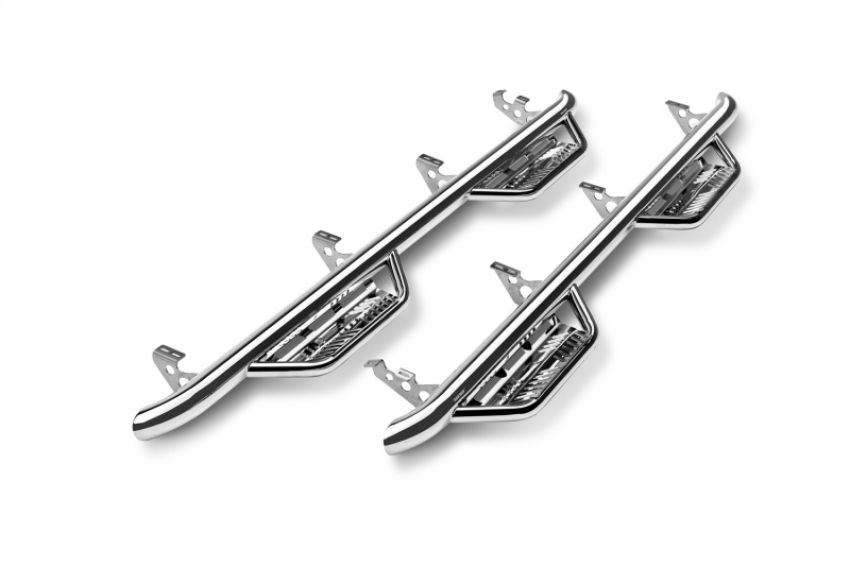 N-Fab HPC1473QC-SS Podium SS 14-17 Chevy-GMC 1500 Double Cab - Polished Stainless - 3in