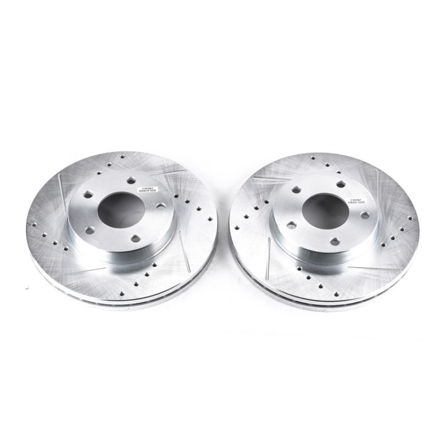 PowerStop JBR508XPR PowerStop Evolution Performance Drilled, Slotted & Plated Brake Rotor Pair