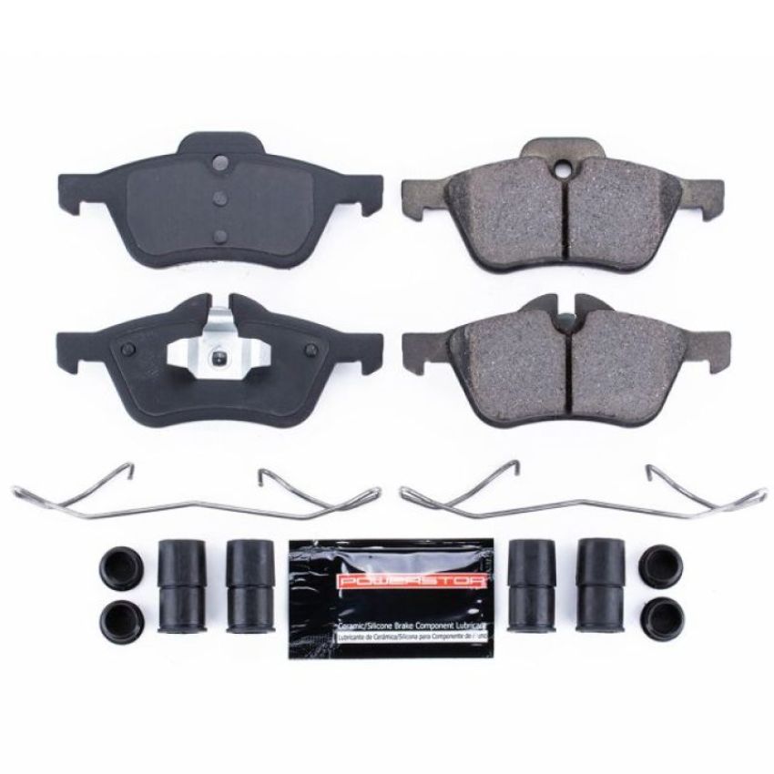 PowerStop Z23-939 PowerStop - Z23 Daily Driver Carbon-Fiber Ceramic Brake Pads with Hardware Kit