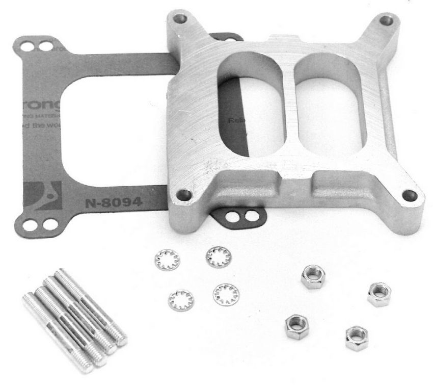 EDELBROCK EDE8714 Carburetor Spacer - 1in Divided
