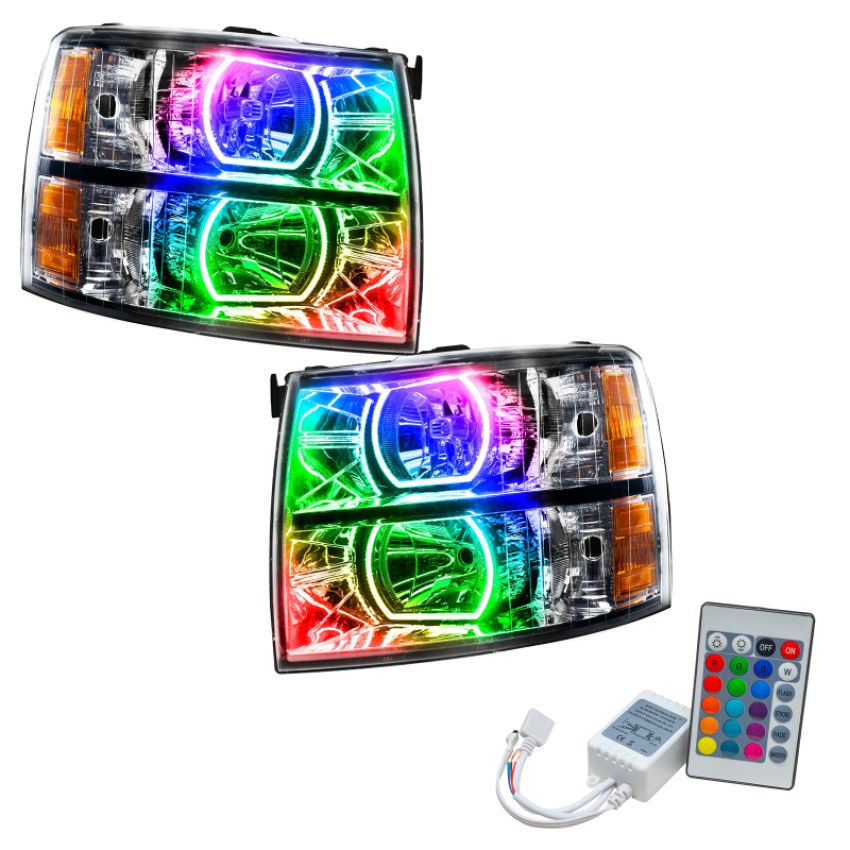Oracle Lighting 8188-504 SMD Pre-Assembled Headlights, Square Style, ColorSHIFT(tm) - Simple