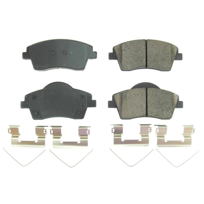 PowerStop 17-8006 PowerStop - Z17 Low-Dust Ceramic Brake Pads with Hardware