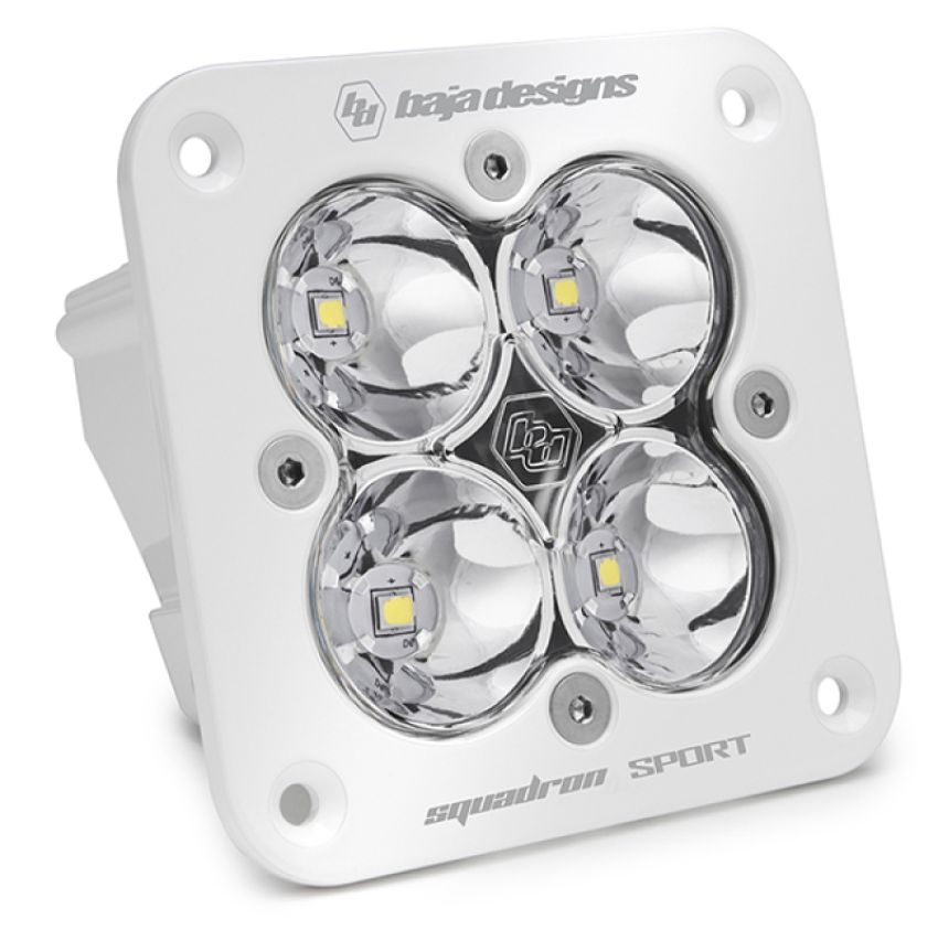 Baja Designs 551001WT Squadron Sport White Flush Mount LED Auxiliary Light Pod