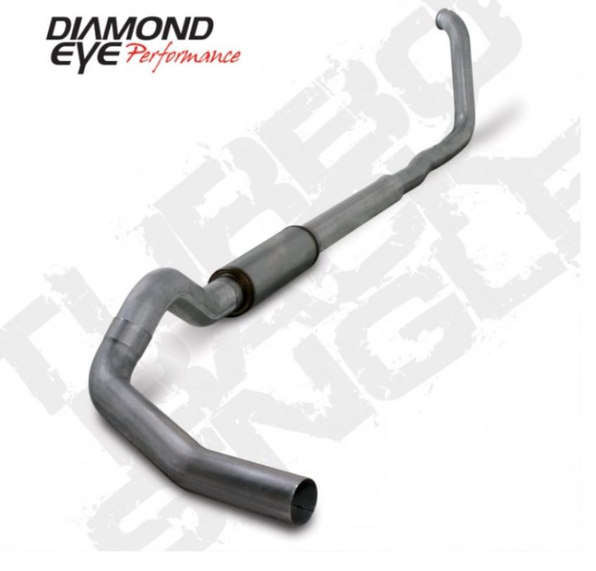 Diamond Eye Performance K5323S Diamond Eye KIT 5in TB SGL SS: 00-03 FORD 7.3L F250/F350