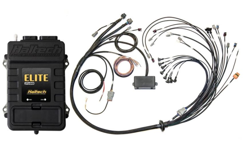 Haltech HT-151376 Elite 2500 Terminated Harness ECU Kit w/EV1 Injector Connectors