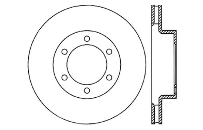 Stoptech 128.44127R Drilled Sport Brake Rotor