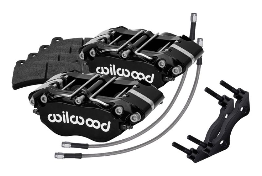Wilwood 140-16678 84-89 Porsche 911 Rear Dynapro Caliper Kit 3in MT - Black