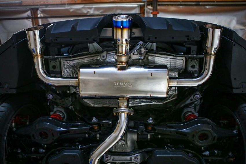 Remark RK-C3076T-05 2023+ Toyota GR Corolla Elite Spec Cat-Back Exhaust w/ Outer Polished & Center Burned TI Tips