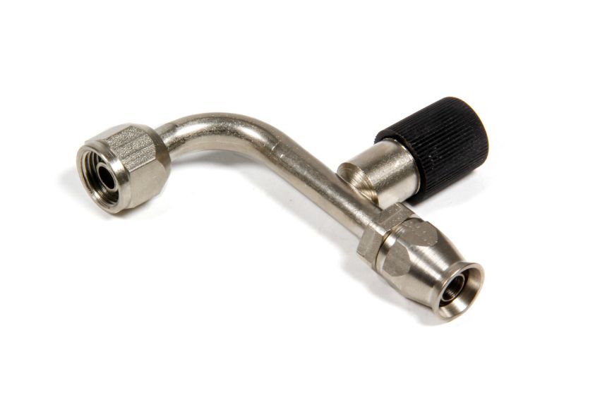 AEROQUIP AERFCE1832 90 Degree -6 A/C Fitting w/Charge Port