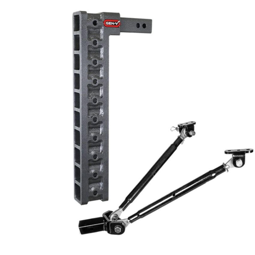 GEN-Y Hitch GH-3010 Gen-Y Mega Duty 2in Shank 22.2in Drop 1.5K TW 10K Hitch w/GH-0100 Stabilizer Kit