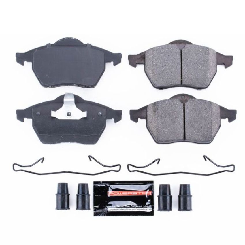 PowerStop Z23-736 PowerStop - Z23 Daily Driver Carbon-Fiber Ceramic Brake Pads with Hardware Kit
