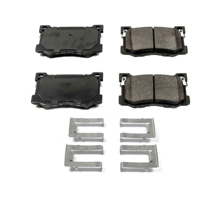 PowerStop 17-1799 PowerStop - Z17 Low-Dust Ceramic Brake Pads with Hardware