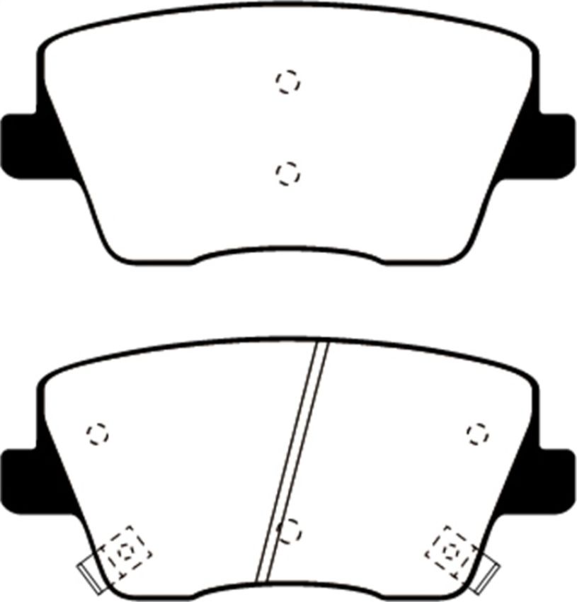 EBC Brakes DP52344NDX Bluestuff NDX Full Race Brake Pads
