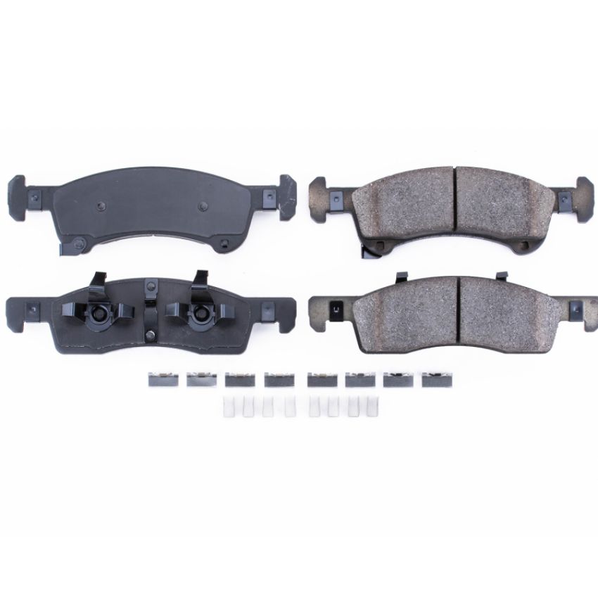 PowerStop 17-934 PowerStop - Z17 Low-Dust Ceramic Brake Pads with Hardware