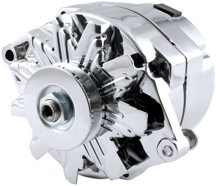 ALLSTAR PERFORMANCE ALL80505 GM Alternator Chrome 100 Amp 1-Wire