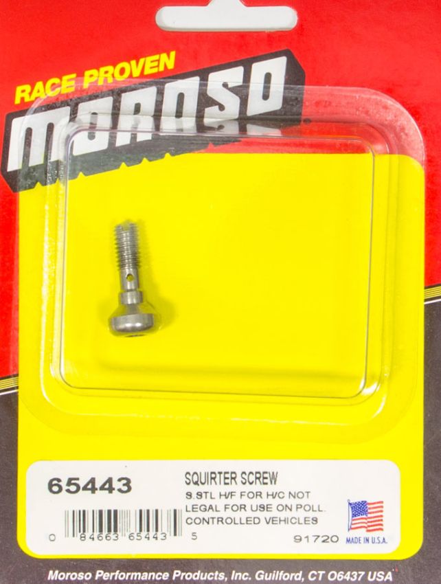 MOROSO MOR65443 Squirter Screw-High Flow Alcohol