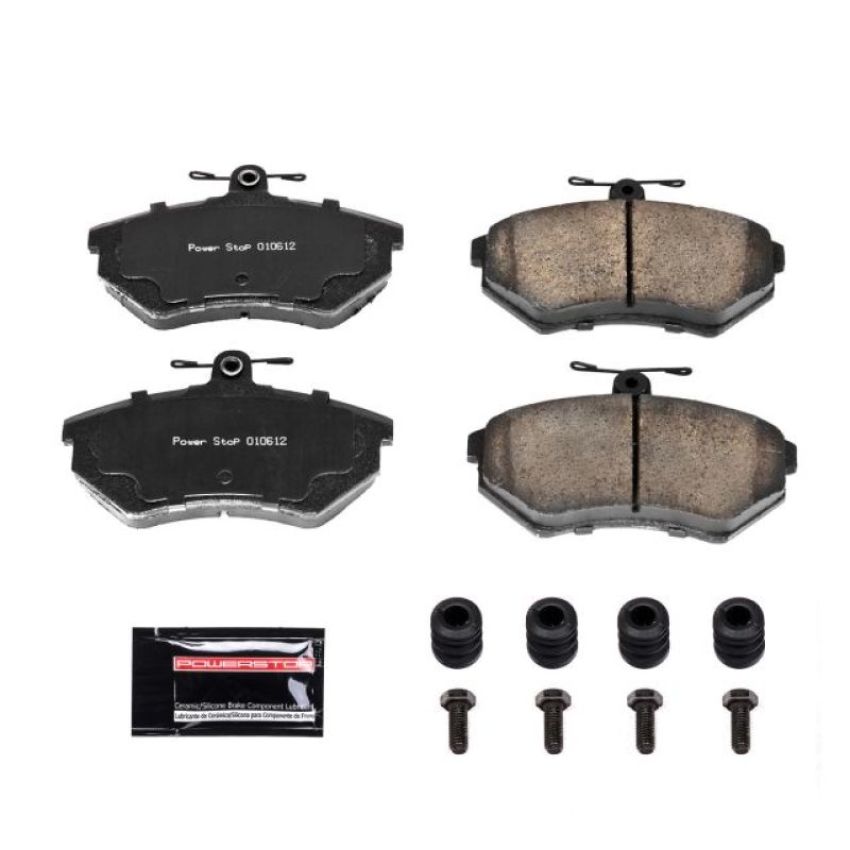 PowerStop Z23-696 PowerStop - Z23 Daily Driver Carbon-Fiber Ceramic Brake Pads with Hardware Kit