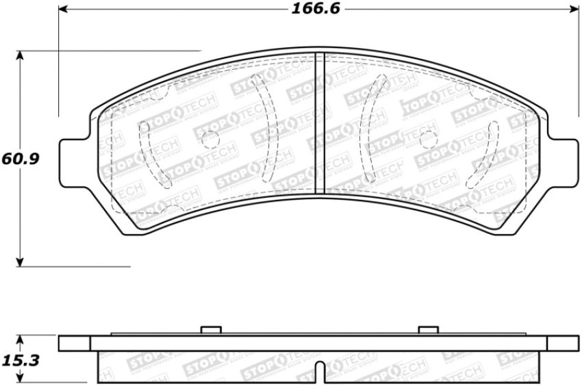 Stoptech 305.07260 Street Select Brake Pads