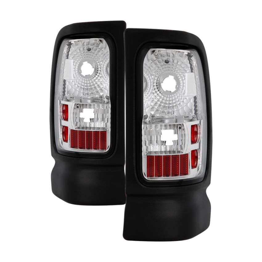 SPYDER 5012760 Xtune Dodge Ram 1500/2500/3500 94-01 Euro Style Tail Lights Chrome ALT-ON-DRAM94-C