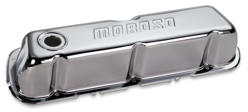 MOROSO MOR68202 Chrome B/E Valve Covers SBF Tall w/o Baffle