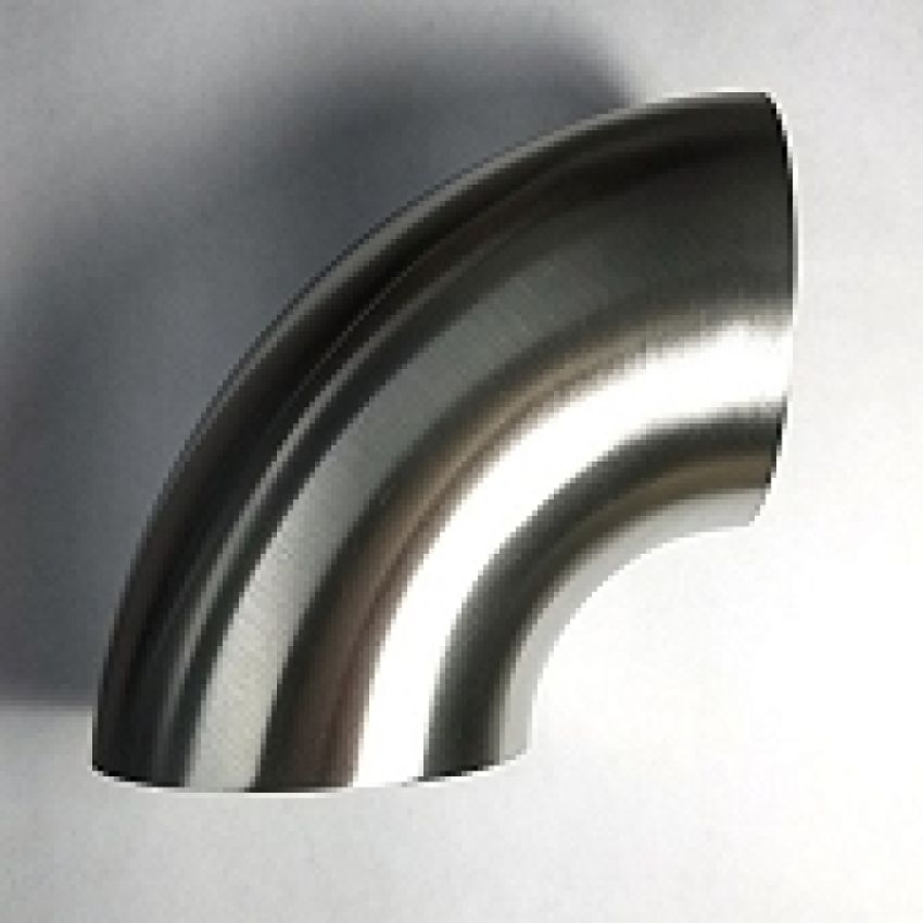 Stainless Bros 601-05756-3100 2.25in SS304 90 Degree Elbow 1D / 2.25in CLR  - 16GA / .065in - No Leg Mandrel Bend