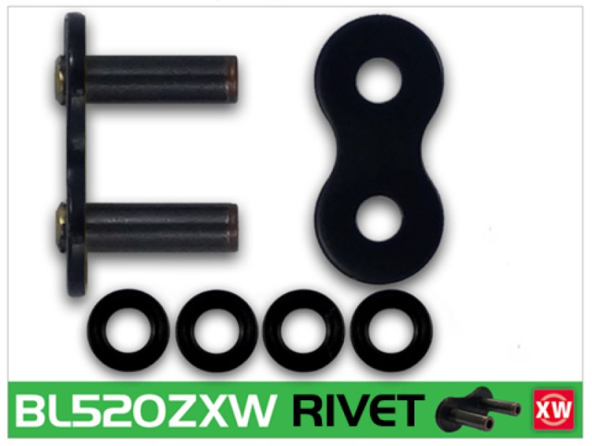 RK Chain BL520ZXW-RL BL520ZXW-RIVET - Black Scale