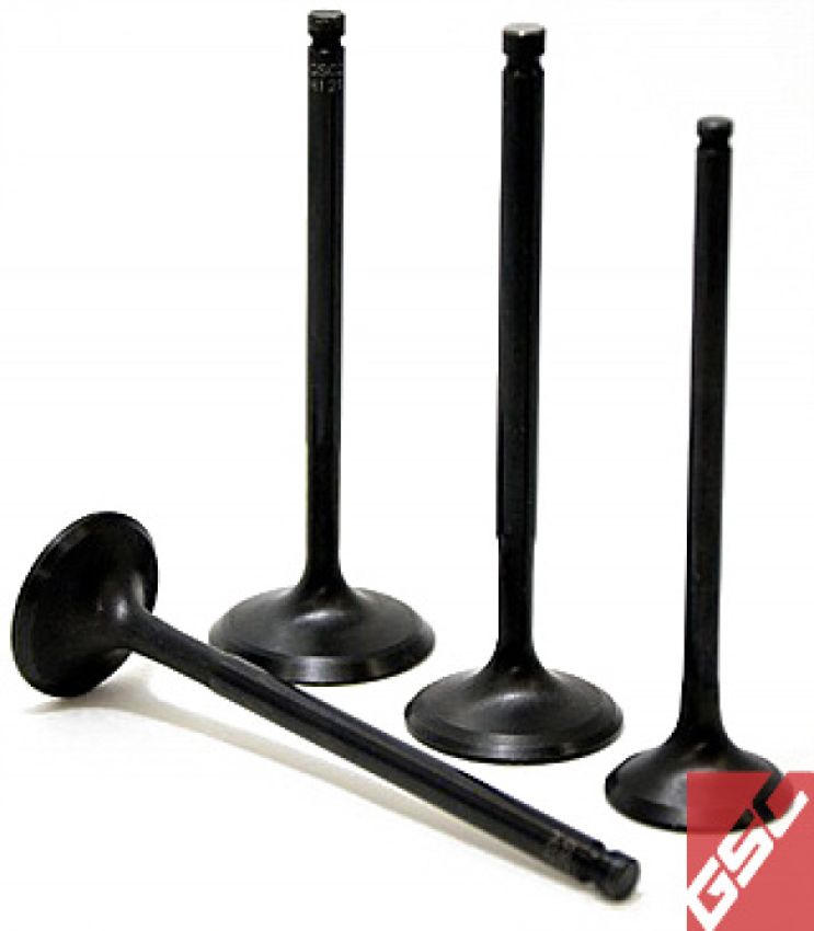 GSC Power Division 2044-8 GSC P-D Honda K Series Vtec K20/K24 Chrome Polished Intake Valve - 36mm Head (+1mm) - SET 8