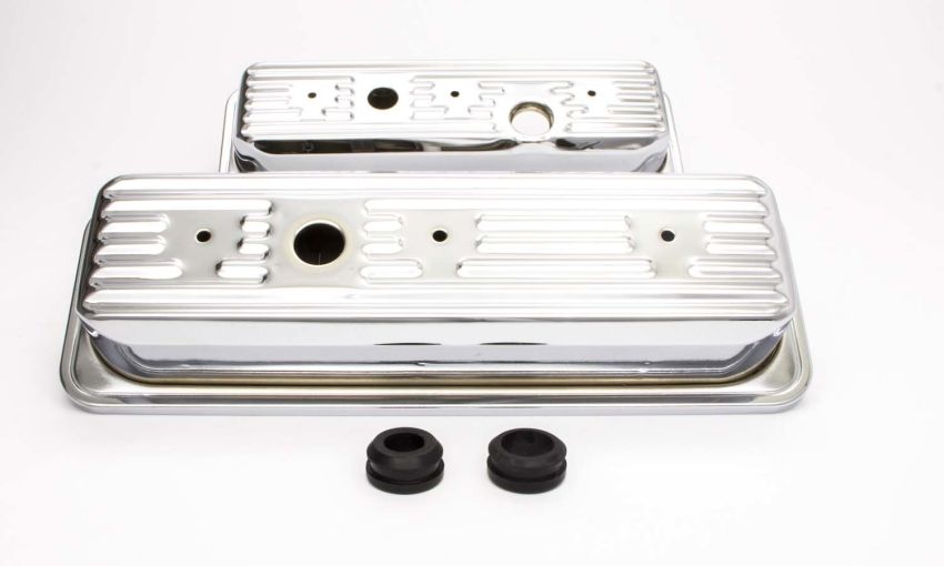 RACING POWER CO-PACKAGED RPCR7458 85-93 GM 4.3L V6 Steel Short V/C Chrome