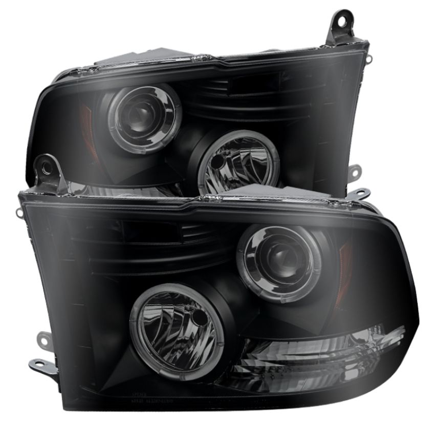 SPYDER 5078407 Projector Headlights - LED Halo - Black Smoke