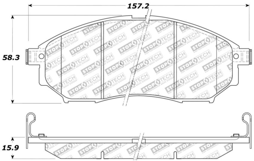 StopTech Performance 06-08 350Z w/ Std Brakes / 06-08 Infinity G35 Front Brake Pads