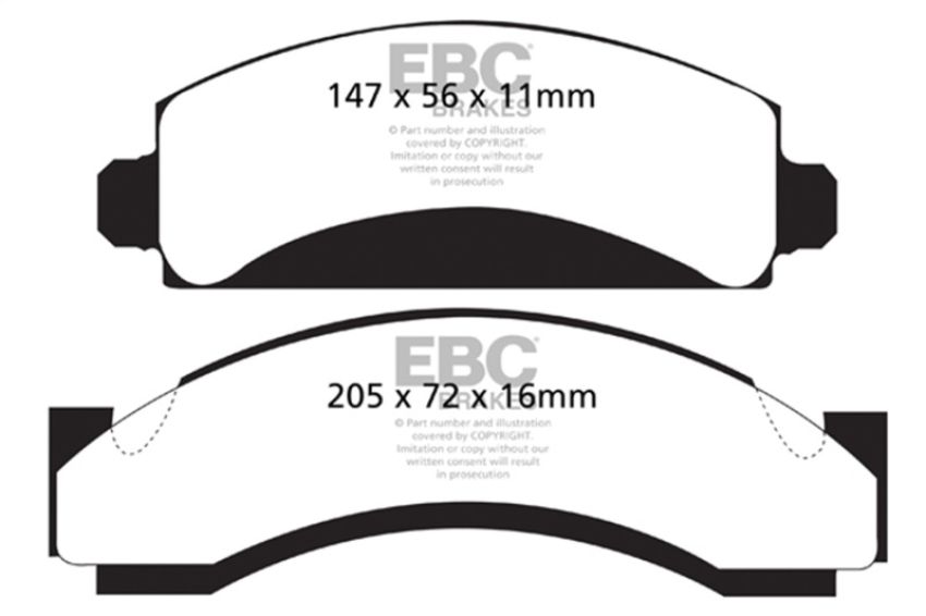 EBC Brakes DP61241 6000 Series Greenstuff Truck/SUV Brakes Disc Pads