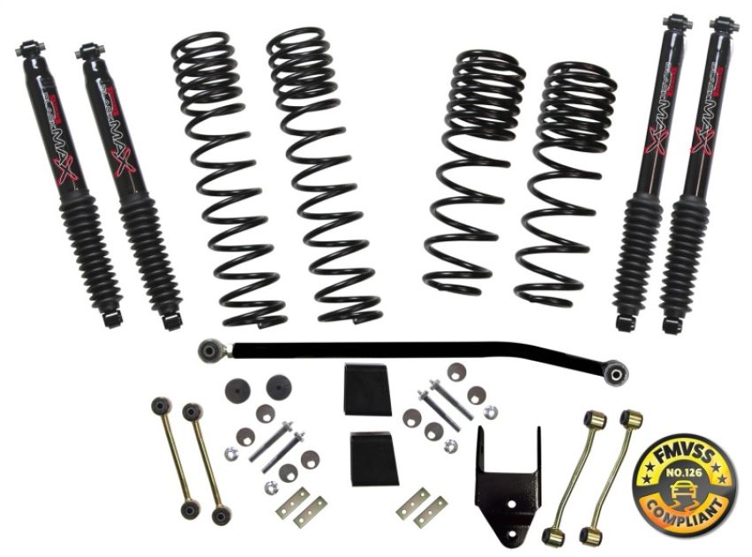 Skyjacker JL35BPBLT 2018 Jeep Wrangler (JL) 2DR 3.5in Suspension Lift Kit w/Black Max Shocks