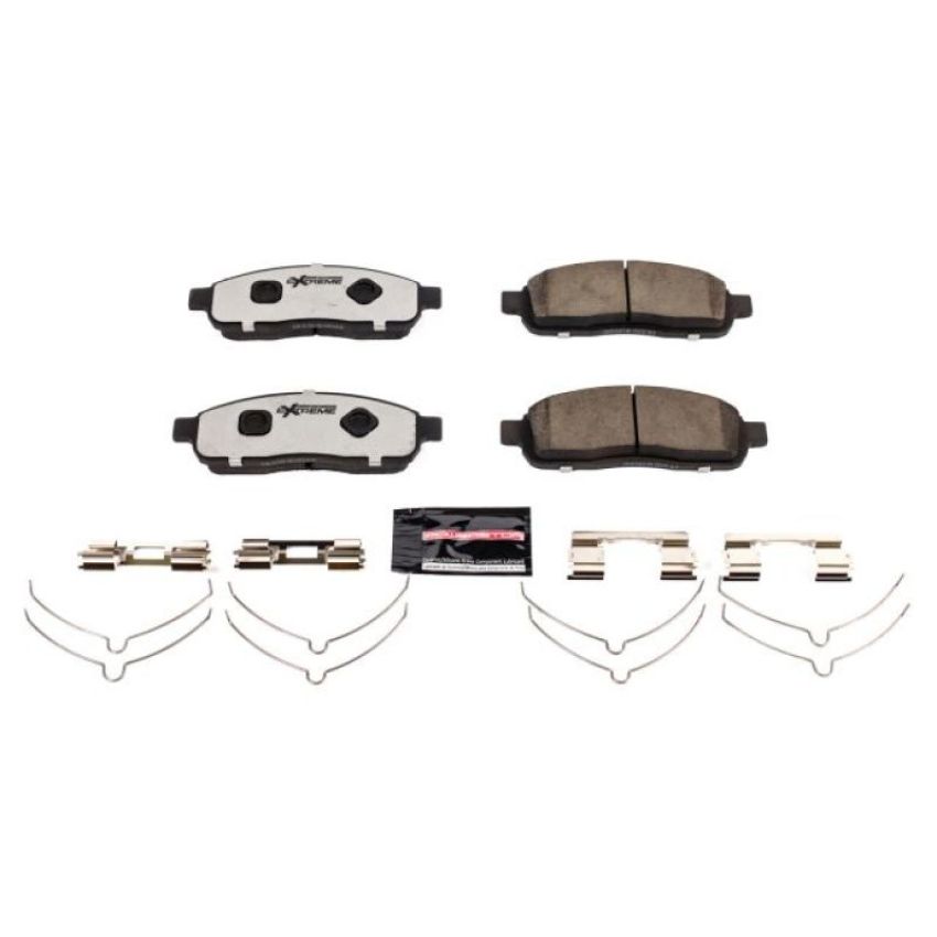 PowerStop Z36-1392 PowerStop - Z36 Truck and SUV Carbon-Fiber Ceramic Brake Pads with Hardware Kit