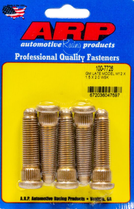 ARP ARP100-7726 Wheel Stud Kit 12mm x 1.5 x 2.0 (5pk)